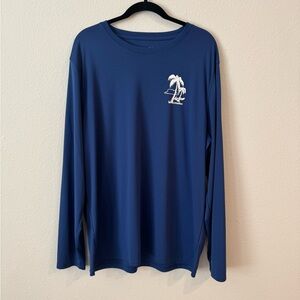 Chubbies Long Sleeve dark blue graphic, T Shirt Men's 2XL